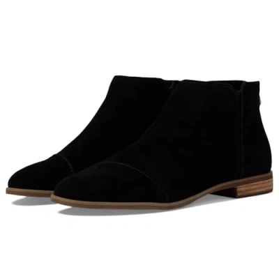 Abbildung von TOMS Damen Rylie Stiefelette, Schwarze Velourslederoptik, 38.5 EU
