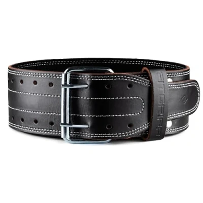 Abbildung von Fitgriff Profi Gewichthebergürtel 100% Echtleder Gürtel für Bodybuilding, Krafttraining, Gewichtheben und Crossfit Training Trainingsgürtel Damen Herren (Black, L)