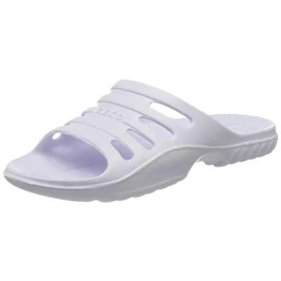 Abbildung von Beco Badeschuhe Herren leichte EVA Badesandalen mit komfortablem Fußbett, Aquaschuhe ideal für Schwimmbad oder Strand in Weiß, Größe: 42