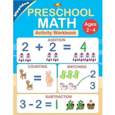 Abbildung von Preschool math Workbook: Number Tracing, Addition and Subtraction workbook for toddlers ages 2 4 pre k