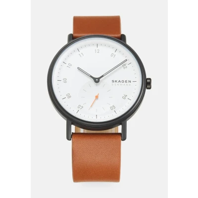 Abbildung von Skagen Kuppel Watch Uhr, Herren, Größe: One Size, Leather brown