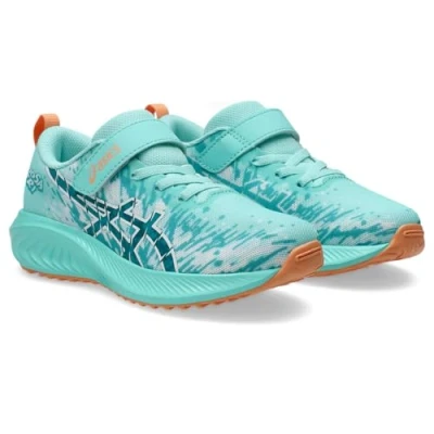 Abbildung von Asics Prenoosa TRI 16 Unisex Laufschuh Straße für Kinder, Größe: 27, Papaya/mojave Schuhe