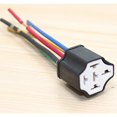 Abbildung von Kfz Relais Sockel Fassung für 12V 40A car relay socket 4/5 pin Diode