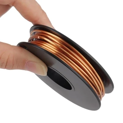 Abbildung von KWOKWEI Kupferdraht, 1,5 mm x 10M Kupferlackdraht, 99,9% Reiner Kupferdrahtspule T2 Magnetdraht für Elektrotechnik, Handwerk, Schweißen and DIY