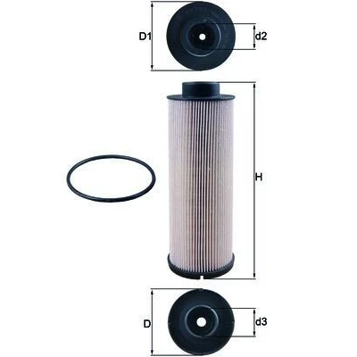 Abbildung von MAHLE ORIGINAL KX 73/1D Kraftstofffilter Filtereinsatz