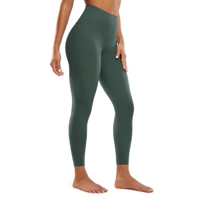 Abbildung von CRZ Yoga Butterluxe Damen High Waist Sport Leggings Blickdicht Leggins Sporthose Workout Gym Yogahose 64cm Dunkles Waldgrün 36