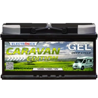 Abbildung von GEL Batterie 12V 120Ah Caravan Edition Solarbatterien Technologie Akku Solar, Solarbatterie Bootsbatterie Wohnmobile, Wohnwagen 120 Ah Camping
