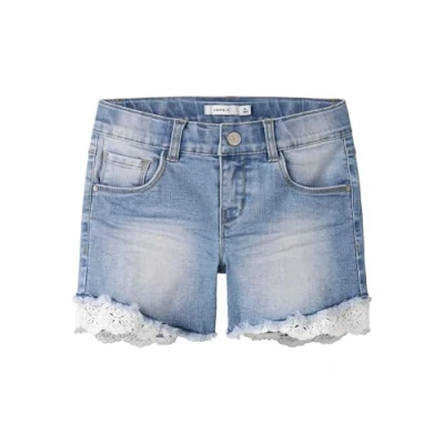 Abbildung von NAME IT Mädchen Nkfsalli Slim Dnm 5372 ha Noos Jeans Shorts, Medium Blue Denim, 122 EU
