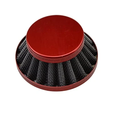 Abbildung von GOOFIT 35mm Rot Luftfilter Ersatz für ATV Dirtbike Go Kart Pitbike 4 Wheeler Quad Dune Buggy