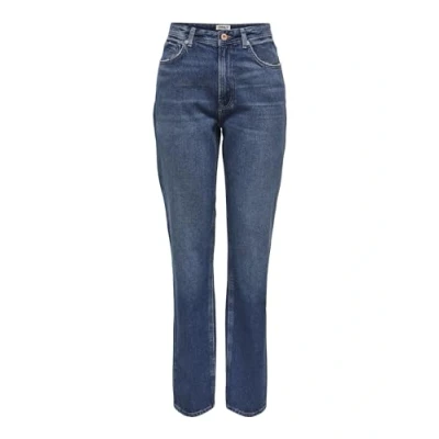 Abbildung von ONLY Onljaci Jeans Straight Leg, Damen, Größe: 29x32, Medium blue denim
