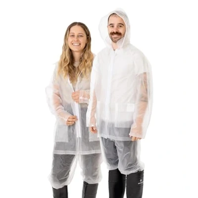 Abbildung von Stansport Deluxe Regenanzug, 3 teilig, transparent (972 C XXL)
