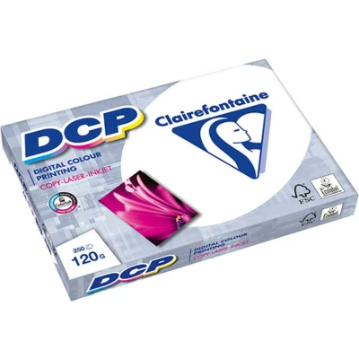 Abbildung von Clairefontaine 1845C Druckerpapier DCP Premium Kopierpapier für farbintensiven Bilderdruck, DIN A3, 29,7 x 42cm, 120g, 1 Ries mit 250 Blatt, Weiß