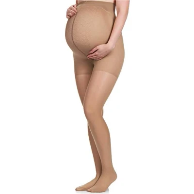 Abbildung von Merry Style Damen Umstandsstrumpfhose Schwangerschaftsstrumpfhose MS 109 40 DEN (Natur, S (32 36))