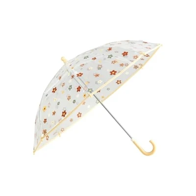 Abbildung von Sterntaler Regenschirm Pferd Sunny Kinder mit Klettverschluss halbrundem Griff für Blumen Druck, transparent