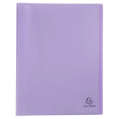 Abbildung von Exacompta 88475E 5er Pack Kunststoff Sichtmappe Chromaline Pastell 80 Klarsichthüllen, 160 Sichten Einband aus mittelfestem transluzentem Polypropylen DIN A4 Klarsichthüllen Farbe Mauve