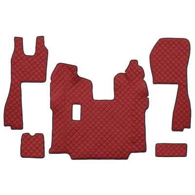 Abbildung von F CORE FL05 RED Fußmattensatz Eco Leder vorne 5 Rot
