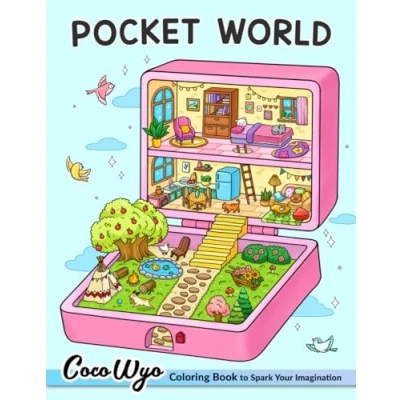 Abbildung von Pocket World: Adult Coloring Book with Miniature Worlds inside Tiny Items for Relaxation and Stress Relief