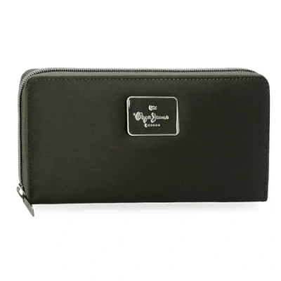 Abbildung von Pepe Jeans Christine Geldbörse Grün 19,5 x 10 2 cm Polyester mit Details aus Kunstleder von Joumma Bags, grün, Talla única,