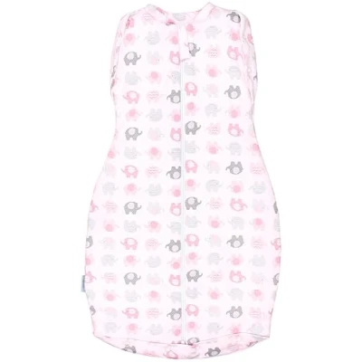 Abbildung von TupTam Baby Pucksack OEKO TEX zertifizierte Materialien Swaddle Bag Wattiert Babyschlafsack 2.5 TOG unisex, Farbe: TOG/Elefanten, Größe: 0 3 Monate