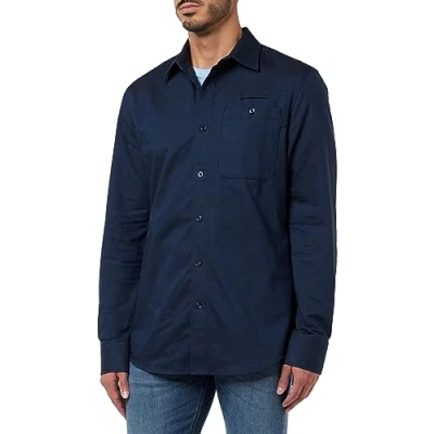 Abbildung von G Star Bristum Hemd, Herren, Größe: Medium, Rank blue dk black oxford