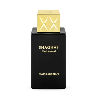 Abbildung von Swiss Arabian Shaghaf Oud Aswad Eau de Parfum Unisex 75ML Ein komplexer orientalischer holziger mit Safran, Rose und reichhaltigem Agarholz rätselhafter leidenschaftlicher Duft
