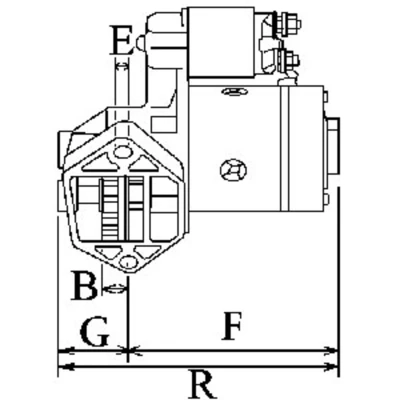 Abbildung von HC Cargo F032116862 Anlasser 12V 2,2kW 14 56,0mm