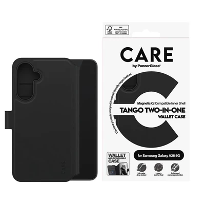 Abbildung von Samsung Galaxy A26 Schutzfolie CARE by PanzerGlass 2 in 1 Wallet Case Tango MagSafe