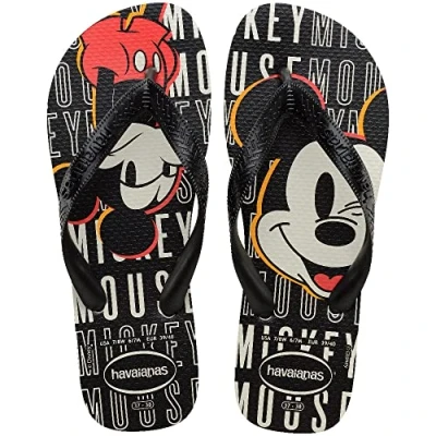 Abbildung von Havaianas Unisex Top Disney Flipflop, Weiß, Schwarz, 41/42 EU