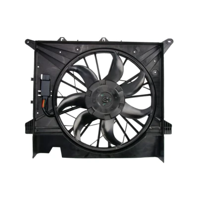 Abbildung von NRF 47462 Lüfter 481 12 600 mit Kühlerlüfterrahmen (Zarge), bürstenloser Motor Steuergerät