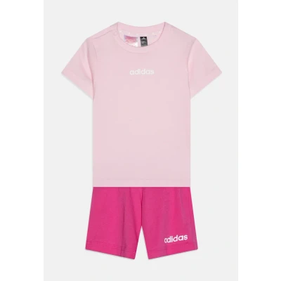 Abbildung von adidas Performance Essentials Infant Unisex SET Tshirt print für Kinder, Größe: 62, Clear pink/white