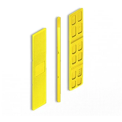 Abbildung von DOJA BARCELONA 4mm Abstandshalter Kunststoff Abstandhalter Gelb PACK 100 Kunststoffkeile Unterlegplatten Unterlegkeile, Plastic Spacers, Verglasungsklötze, Unterleger Plastik Keile