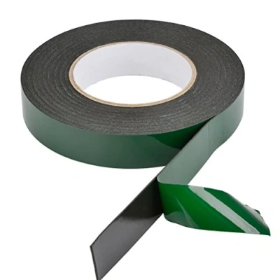 Abbildung von TIMESETL Schaumstoff Klebeband Doppelseitig 10 M (25 mm) Schaumband Wasserdichtes Montageband, Doppelseitiges Extra Stark Schwarz Montageband
