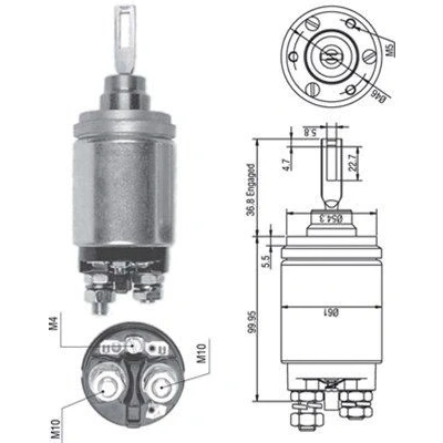 Abbildung von MAGNETI MARELLI 940113050259 Magnetschalter, Starter
