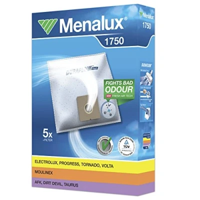 Abbildung von Menalux 9001961383 1750 Staubsaugerbeutel, Duraflow, weiß