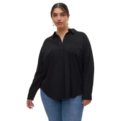 Abbildung von Vero Moda Curve Vmcmymilo Bluse, Damen, Größe: 46, Black