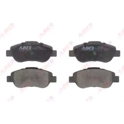 Abbildung von ABE C1F063ABE Bremsbelagsatz Vorderachse mit akustischer Verschleißwarnung FIAT: Panda II Hatchback, 500 Grande Punto Hatchback