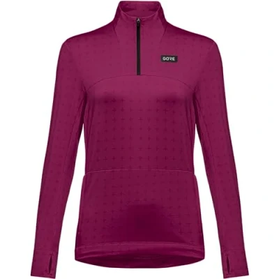 Abbildung von Gore Wear Everyday Thermo 1/4 ZIP Langarmshirt lila, Damen, Größe: 36, Lila