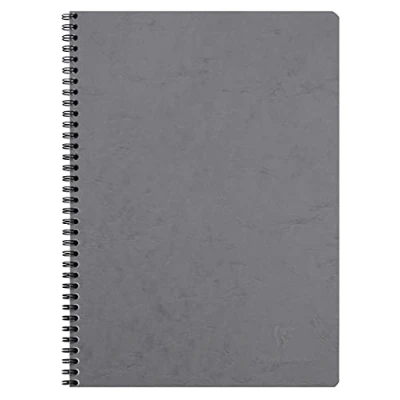 Abbildung von Clairefontaine 781425C Spiralbuch Age Bag (DIN A4, 21 x 29,7 cm, kariert, 50 Blatt) 1 Stück grau