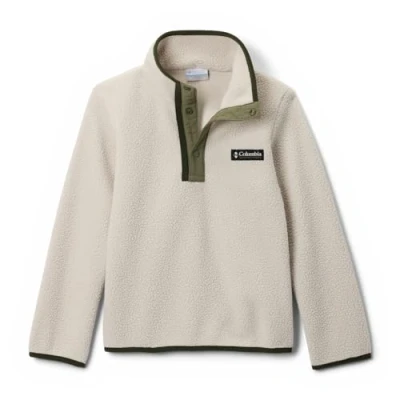 Abbildung von Columbia Helvetia HALF SNAP Unisex Fleecejacke für Kinder, Größe: 164/172, Dark stone/stone green