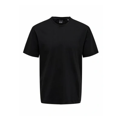 Abbildung von ONLY &amp; SONS Herren Rundhals T Shirt ONSMAX Life Regular Fit XS S M L XL XXL, Größe:L, Farbe:Black 22025208