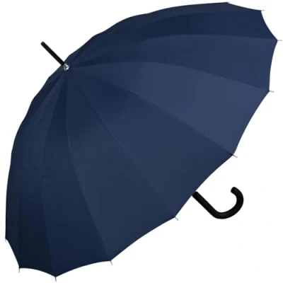 Abbildung von ix brella Stockschirm 16teilig Full Fiber mit Automatik super stabil dunkelblau 105cm