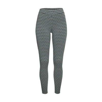 Abbildung von Lascana Leggings Hosen, Damen, Größe: 40/42, Weiß schwarz grün gemustert