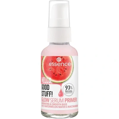 Abbildung von essence HELLO, GOOD STUFF! GLOW SERUM PRIMER, Gesichtsserum, Transparent, feuchtigkeitsspendend, glättend, pflegend, vegan, ohne Alkohol, Parabene, Mikroplastikpartikel, 1er Pack (30ml)