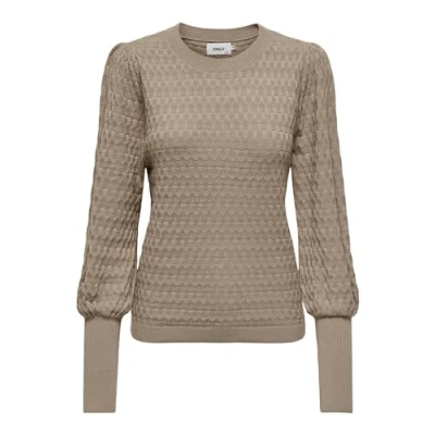 Abbildung von ONLY Onlfaye LIFE Strickpullover, Damen, Größe: XS, Silver mink