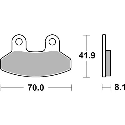 Abbildung von TRW Organic Allround MCB779 Bremsbelagsatz