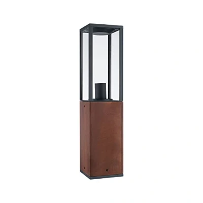 Abbildung von Paulmann LED Gartenstrahler »Lichtobjekt Timba IP44 eckig 600mm max. 60W 230V E27 Holz«, 1 flammig, Leuchtmittel ohne