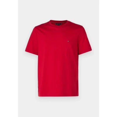 Abbildung von Tommy Hilfiger Seasonal FIT Solid TEE Tshirt basic, Herren, Größe: 3XL, Medium red