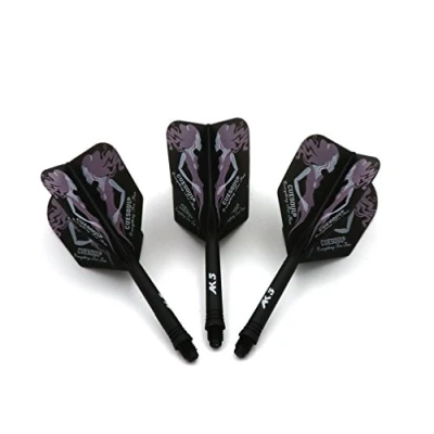 Abbildung von CUESOUL ROST personalisierte integrierte Dartpfeile Schäfte und Darts Flights Medium, Set von 3 Stück Beauty Pattern (CSAK 5MN7)