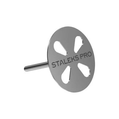 Abbildung von STALEKS Pododisc 25 mm Pediküre + 5 Ersatz Feile 180 Grit Professioneller Heimgebrauch Edelstahl (PDset 25)