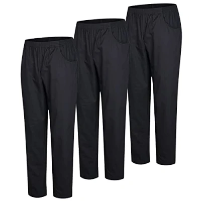 Abbildung von MISEMIYA Packung 3 Stück Unisex SANITÄRHOSE MEDIZINISCHE Uniformen SANITÄR Arbeitshose Ref. 8312 * X Large, Schwarz 21